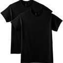 Gildan Unisex DryBlend Style G8000, Multipack T-Shirt, Black (2-pack), Large