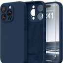 Magnetic for iPhone 14 Pro Max Case, Compatible with MagSafe, [Full Camera Protection][Screen Protector] Silicone Shockproof Protective Phone Case for iPhone 14 Pro Max 6.7", Cobalt Blue