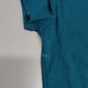 Roselux Women Crew Neck Ribbed Fitted Tight Tshirt Short Sleeve Shirt Basic Knit Top (Small, Teal)