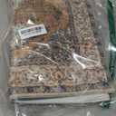 Seavish Vintage Bathroom Rugs, 18x26 Inch Boho Coral Soft and Absorbent Bath Mat, Small Non Slip Washable Plush Microfiber Bathroom Rug for Sink Shower Vanity, Oriental Toilet Rug