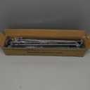 Tension Shower Curtain Rod 31-92 Inches Non-Slip Shower Rod Tension Mounted No Drill Black Shower Curtain Rods Spring Tension Rod for Windows Bathroom