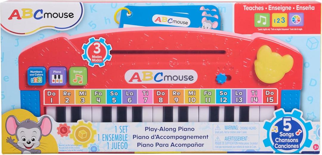 ABCmouse Play-Along Piano, 3 Learning Modes, Learning and Education, Pretend Play, Kids Toys for Ages 3 Up by Just Play