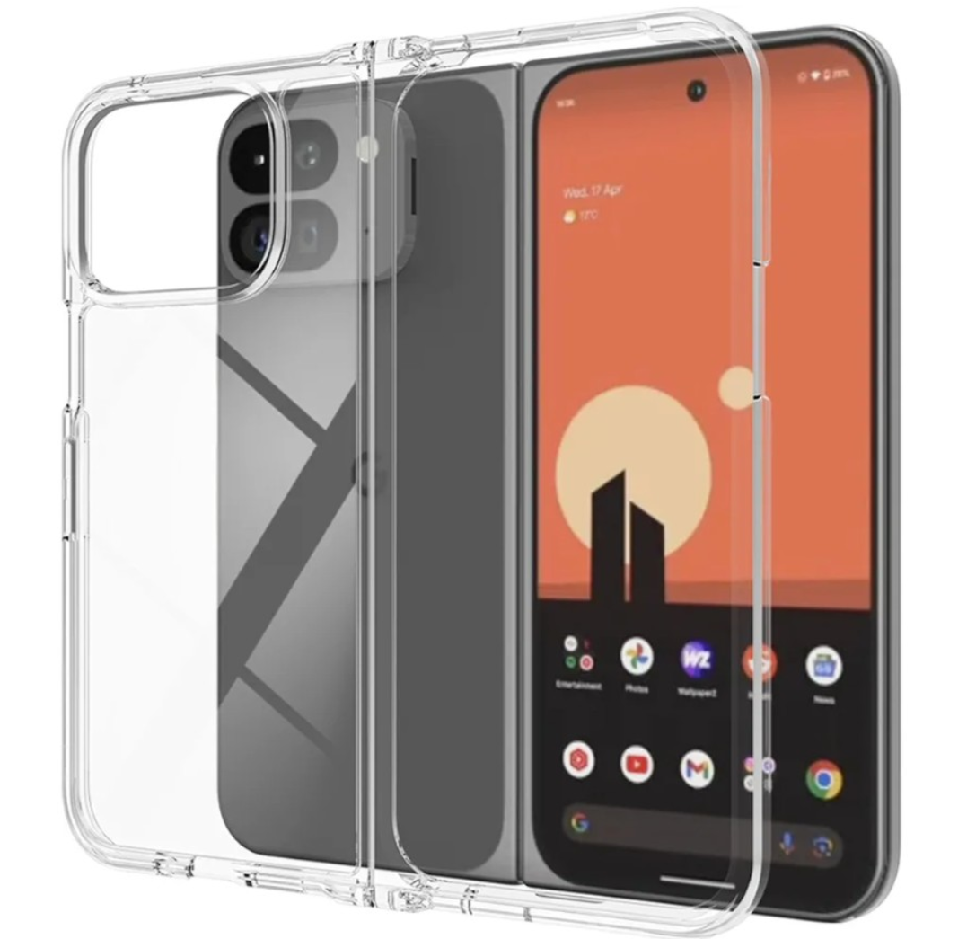 Osophter for Pixel 9 Pro Fold Case: Clear Transparent Protective Phone Cover[Anti-Yellowing][Anti-Scratch] for Google Pixel 9 Pro Fold Case-Clear