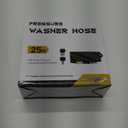 Pressure Washer Hose 25FT with 3/8 Inch Quick Connect, Kink Resistant High Tensile Wire Braided, with 2 pcs M22 14mm Adapter Set, 4200 PSI Power Washer Hose