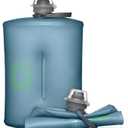 HydraPak Stow Collapsible Water Bottle  350ml, 500ml, 1L  Ultralight, Leak-Proof, BPA-Free, Filter Compatible Travel & Hiking Flask (Tahoe Blue)