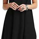 TOPONSKY Women's Casual Plain Simple Loose Flowy Short-Sleeve T-Shirt Dress L