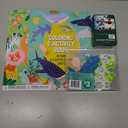 Activity/Coloring Book - Jungle Design 40 Pages2 Foil Sticker Sheets Pack of 2 + Push & Pop Bubble Fidget Sensory Toy + Hasbro Gaming Jigsaw Puzzles 8"×8"