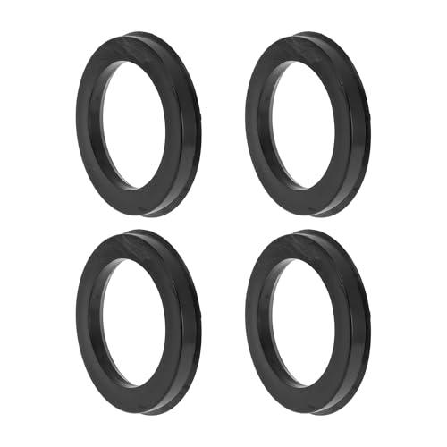 INFINAUTO 84.1mm to 60.1mm Car Wheel Hub Centric Rings Black Polycarbonate Wheels Center Shaft Shock Absorbing Hubrings 4 Pcs