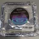 50 Pack Aluminum Foil Square Stove Burner Covers Disposable Heavy Thick Quality Bib Liners Drip Pans Gas Range Top Protectors 8.5