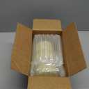 JSPYFITS Glass Hydroponic Flower Vase, Double Balls Colored Glass Bubble Vase for Flower, 7 Inches Glassvase Funky Vase for Home/Office/Weddings/Party Table Flower Décor (Milky Yellow)