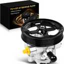 AATEE Power Steering Pump with Pulley for:-Dodge Avenger 2008-2014, Journey 2009-2017 for:-Chrysler 200 2011-2014, Sebring 2007-2010 2.4L L4 Replace# 20-2402 202402 962402 5151016AB 5151016AD 63138N