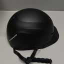 OutdoorMaster Equestrian Helmet, Horse Riding Helmet with Sun Visor and Excellent Ventilation, Adjustable Safe Helmet for Men, Women & Youth (Medium: 55-58 Cm | 6 7/8 - 7 1/4, Matte Black)