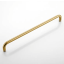 Shower Door Handle 20 inches Round Single Side Pull Towel Bar Stainless Steel for 1/4" to 1/2" Thickness Glass - Brushed Gold