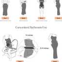 Popilush Bodycon Dresses for Women Shapewear Tummy Control Maxi Dress Built in Bra Spaghetti Strap Formal Party Summer (Black, L)