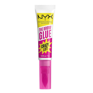 NYX PROFESSIONAL MAKEUP The Brow Glue Crazy Lift, Brow Lamination Gel with 16HR Strong Hold & BuiltIn Styling Comb  Clear Eyebrow Gel