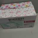 The Honest Company Comfort Dry Disposable Daytime Diapers for Sensitive Skin, Hypoallergenic, Rose Blossom + Tutu Cute, Club Box Size 1 (8-14 lbs), 78 Count