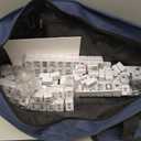 American Mahjong Set with 166 Tiles, 4 Color Rack Pushers, Carrying Bag
