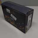 Mini Christmas Tree with Lights, Small Table Top Decorations, Desktop Miniature Pine Tree Xmas Holiday Decor Indoor Home, Bottle Brush Trees with Wooden Base, 5 Pcs with Light