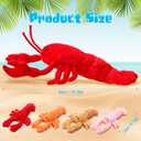Gemscream 5 Pcs Lobster Stuffed Animal Set 15.75 in Large Stuffed Animals with 4 Baby Lobster Plush Toy for Boy Girl Under the Sea Ocean Party Favor