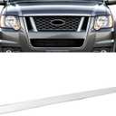 ALMULOO Upper Grill Hood Molding Compatible with 2006-2010 Ford Explorer