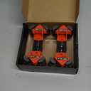 WETOLS Corner Clamp for Woodworking, 90 Degree Right Angle Clamp, Wood Clamps, 4Pcs Adjustable Spring Loaded Woodworking Clamp, Gifts for Dad, Birthday Gifts for Men, Photo Framing, Orange