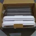 Delamu 2-Tier Multi-Purpose Bathroom Under Sink Organizers and Storage, Stackable Kitchen Pantry Organization, Pull Out Medicine Cabinet Organizer with Movable Dividers, White, 2 Pack