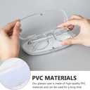 3 Pcs Glasses Case Pvc Spectacle Case Sunglasses Organizer Case Clear Glasses Sunglass Protector Plastic Shot Glasses Eyeglass Container Sunglass Case Student Storage Box Simple, Transparent