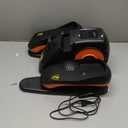 Under Desk Elliptical Machine, Electric Elliptical Leg Exerciser for Seniors with 12 Adjustable, Portable Quiet Elliptical Exercise Machine, Seated Pedal Exerciser with Remote Control (Orange)