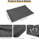 Winter Neck Gaiter for Men Women, Soft Thermal Fleece Neck Warmer Face Cover Scarf for Cold Weather (Black+dark Grey)