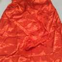 Women's Satin Nightgown Silk Mini Slips Sexy V Neck Negligee Lingerie Dress Chemise Nightwear, Red, M
