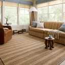 Loloi Chris Loves Julia Judy Collection JUD-06 Natural/Chocolate 3'-6" x 5'-6" Accent Rug