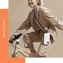 VICHUNHO Crossbody Phone Strap with 2 Tether Tabs, Adjustable Anti-Theft Cellphone Lanyard, iPhone Chain Leash Sling for Women Black