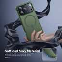 Magnetic for iPhone 17 Pro Max Case Fits MagSafe Camera Len Protector*1 16FT Drop Resistant Matte Skin Feeling Back Cover Shockproof Slim Fit for iPhone 17 Pro Max Phone Case 6.9 inch,Green