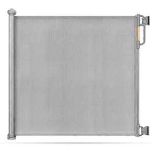 Momcozy Retractable Baby Gate, 33" Tall, Extends up to 55" Wide, Child Safety Baby Gates for Stairs, Doorways, Hallways, Indoor, Outdoor (33" Tall x 55" Wide, Gray)