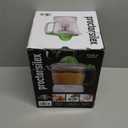 Proctor Silex Electric Citrus Juicer Machine, Large 34 oz. Pitcher, Pressure Activated, 2 Reamers for Big and Small Fruit, Pulp Control, for Orange, Lemon, Grapefruit Juice, White & Green (66340)