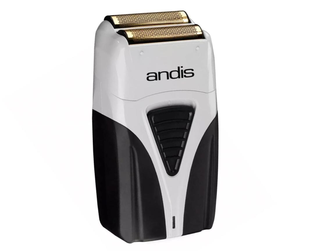 Andis TS-2 17255 Pro Foil Lithium Titanium Foil Shaver, Cord/Cordless, Smooth Shaving Cordless Shaver with Charger, Black