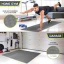ProsourceFit Exercise Puzzle Mat -inch, EVA Interlocking Foam Floor Tiles for Home Gym, Workout Equipment, Kids Play Areas, Grey, 24 SQ FT - 6 Tiles