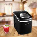 FRIGIDAIRE EFIC101-BLACK Ice Maker Machine for Countertop, 26 lbs, Adjustable Ice Cube Size, Portable Ice Cube Maker for Home/Kitchen/Office/Bar- Black