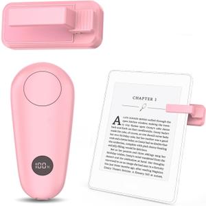 Page Turner for Kindle, Remote Control Clicker for Kindle Paperwhite Colorsoft Accessories, Clicker Page Turner for iPad Tablets Reading Novels Taking, Pink