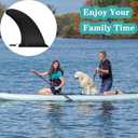 5" 8" 9" 10" Paddle Board Fin Repalcement Universal, Nylon Fiberglass Reinforced, No-Tool Installation, Single Center Fin for Most Inflatable SUPs, Surfboard, Stand-up Paddleboard, Longboard