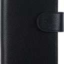 Moterm Leather Cover for Hobonichi Weeks - Fits Hobonichi Weeks/Weeks Mega, with Back Pocket (Pebbled-Black)