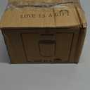 Sweejar Ceramic Food Storage Jar, Stackable Kitchen Canisters, Containers with Airtight Seal Wooden Lid for Serving Ground Coffee, Tea, Sugar, Salt and More - 28 Fl Oz (Gradient Orange)