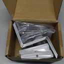 XRDS-RF Antenna Pole Mount Kits, Antenna Pole Mount Bracket with Double U-Bolts Clamp V Jaw Bracket for Outside Home Antenna Pole Holder 3 Sets