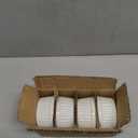 Cinf Porcelain Ramekins 6 oz Pudding Cup Baking Cup Bowls Dishes, Set of 4,Souffle Cups Dishes, Dipping Sauce,Creme Brulee, Custard Cups, Desserts, Oven, Microwave, Freezer and Dishwasher Safe (White)