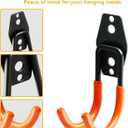 2 x KURUI Heavy Duty Garage Hooks for Hanging, 2 Pack Metal Garage Organization Hooks, Garage Storage Hooks for Ladder Extension Cord Cable, Wall Mount Small Utility Hooks, Garden Tool Organizer/Hanger