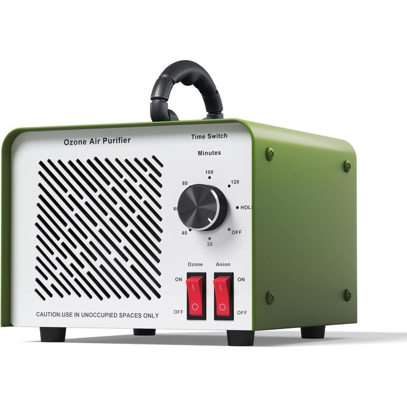 120,000mg/h 0zone Generator High Capacity Ozone Machine & 1 Billion Negative Ion Air Purifier for Home, Car, Pet Odor Removal, O3 Odor Eliminator up to 2,500 Sq. Ft.(Blue)