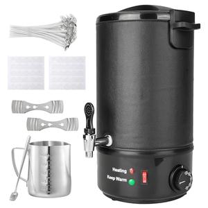 POWLAB Commercial 8L Wax Melter for Candle Making - Electric Candle Maker Machine with Easy Pour Spout, Temperature Control & Quick Melt Design - Ideal for Soap, Soy Wax, Home or Business Use