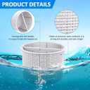 B-152 Replacement Basket for Hayward Swimming Pool Skimmer Basket SPX1082CA 1082CA 7" B152 - White