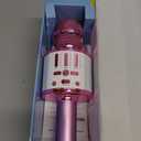 Karaoke Microphone Toys for Kids, Wireless Bluetooth Mic with Lights & Speaker, Portable Home KTV Player System, Perfect Birthday Party for 3-12 Year Old Boys & Girls (Pink)