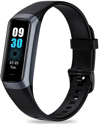 Fitness Tracker with Step Counter/Calories/Stopwatch, Activity Tracker, Health Tracker with Heart Rate Monitor, Sleep Tracker,1.10''AMOLED Touch Color Screen, Pedometer Watch for Women Men